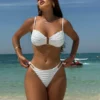 Maillot de bain sexy, ensemble deux pièces, soutien-gorge push-up, bikini brésilien