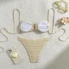 Maillot de bain sexy, ensemble deux pièces, soutien-gorge push-up, bikini brésilien – Image 5